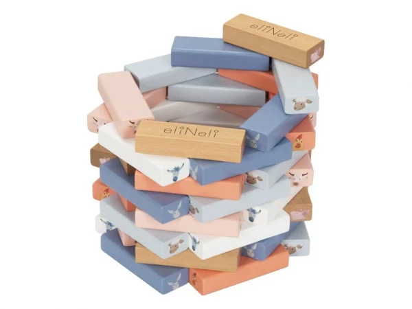 Dřevěná věž Jenga se zvířátky z farmy - Image 4